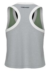 Топ теннисный Head Play Crop Top - celery green/grey