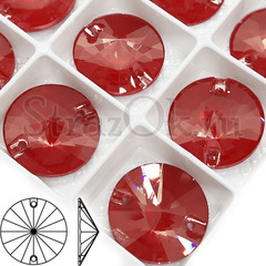 Купить пришивные стразы DeLux Frozen Coral, Rivoli коралловые стразы для украшения, инкрустации