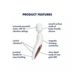 Вибромассажер Satisfyer Wand-erland белый