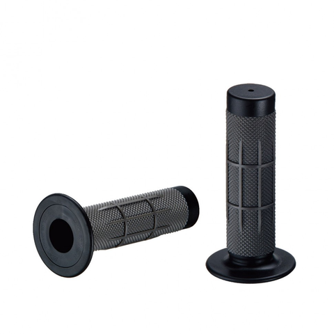 RGP-407M-125 Грипсы руля двухкомпонентные без отверстия, черный/серый