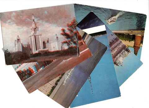 Открытки Фото Москвы 6 шт. 1967-72 гг. XF