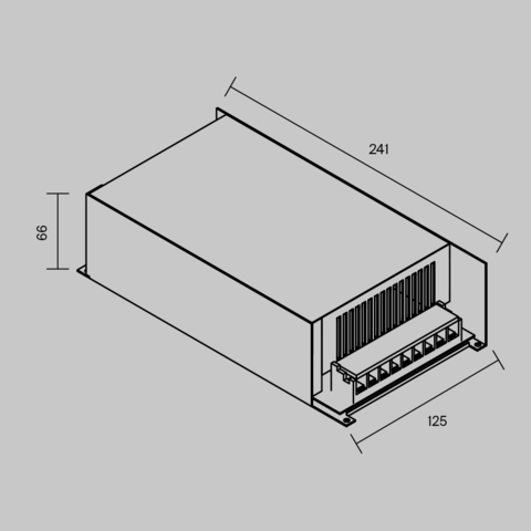 Блок питания Maytoni PSL002 12В 600Вт IP20 811015