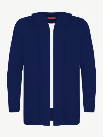 Кардиган с капюшоном из экохлопка