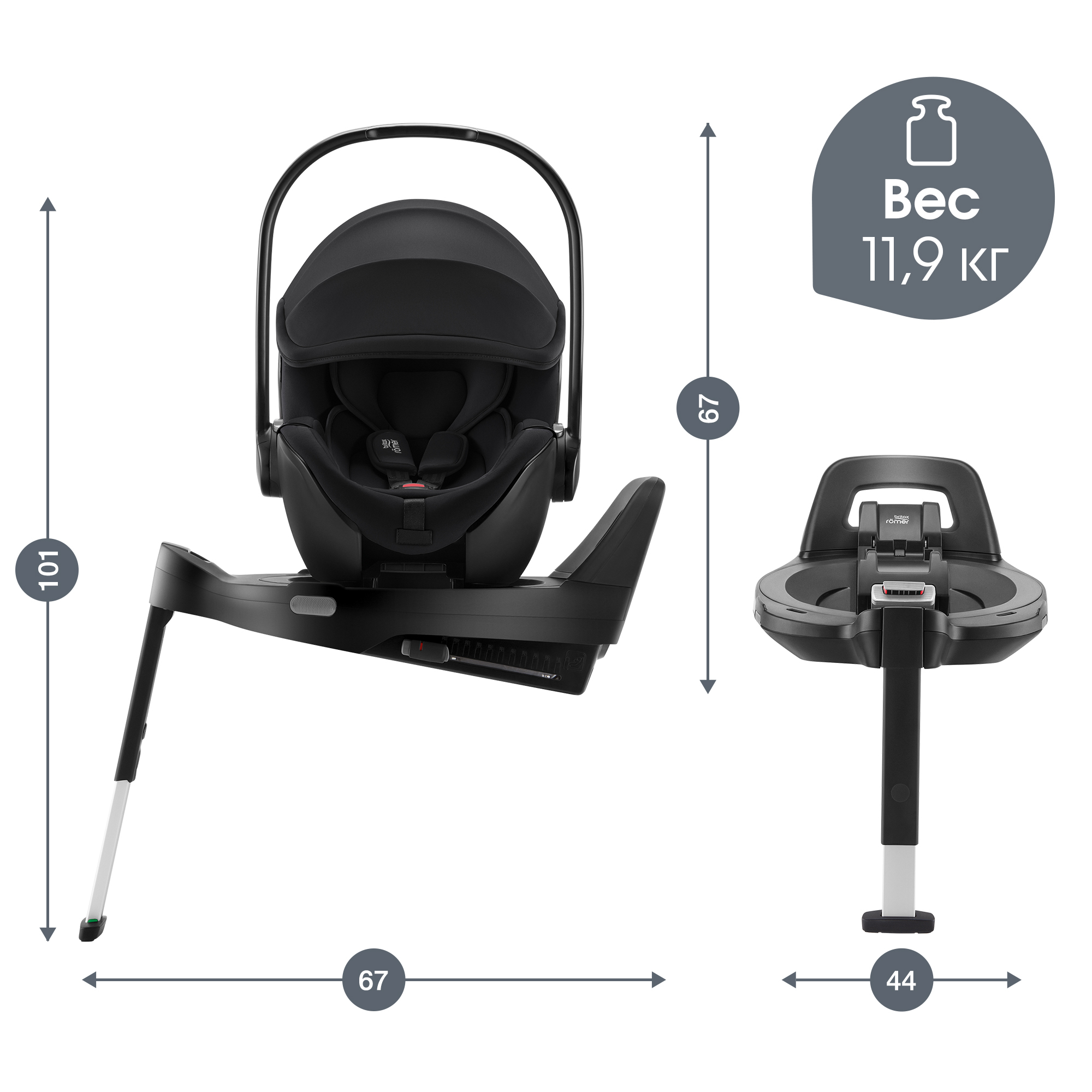 Комплект BABY-SAFE PRO Style | Carbon Black + VARIO BASE 5Z