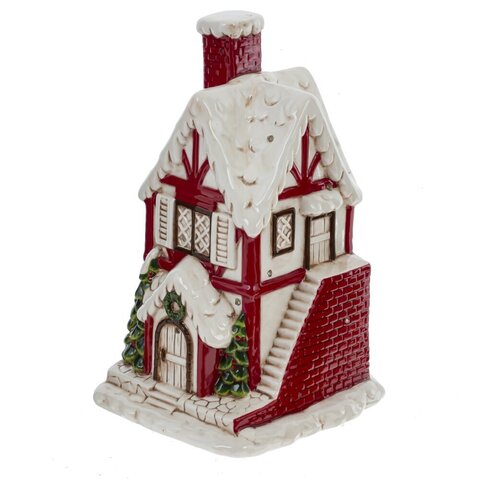 Фигурка декоративная "Домик" с подсветкой (АААх3 н/п), L18 W19 H32 см
