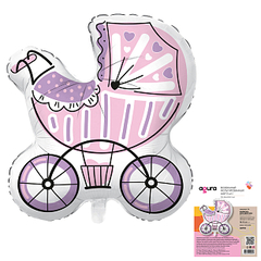 Аг Фигура, Коляска для девочки (розовая), 29