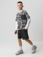 фуфайка  для мальчика  КР 302845/темно-серый 4015 Н028 к596