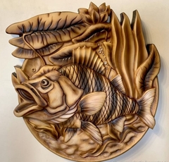 Силиконовый молд Рыба (медальон) № 0459