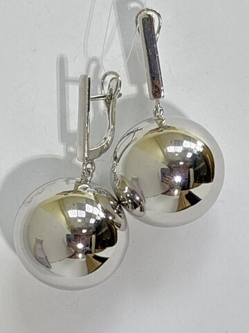 Шарики 2,25 (серьги из серебра)