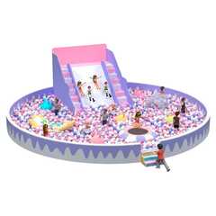 Сухой бассейн круглый «Облачко», 10х10х3 м — для детских развлекательных центров