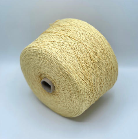 Lanificio dell Olivo, Cotton lux. 300м, 60% Хлопок, 40% Полиамид, Лимонный сорбет,неоднотонный.37757