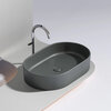 Ceramica Nova Element CN6048MDH Умывальник чаша накладная овальная, 60.8x38.5, цвет: темный антрацит матовый