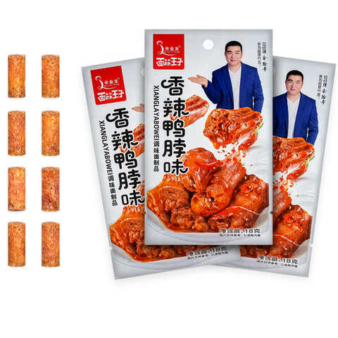 Снеки острые Утиные шейки (ZD0538) 1кор*14бл*30шт, 18гр