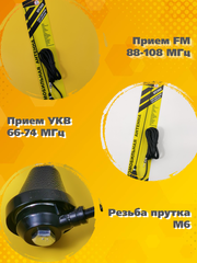 АНТЕННА АВТОМОБИЛЬНАЯ ВРЕЗНАЯ ТРИАДА ВА-58-01