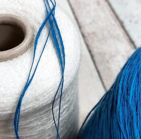 Хлопок фламе FIAMMATO GASOLIO 350 синий лазурный