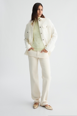 Liu Jo Куртка -рубашка джинсовая с лого на спине. Эко-линейка Better