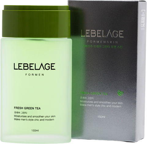 Lebelage Fresh Green Tea For Men Skin Тонер для лица для мужской кожи с экстрактом зеленого чая