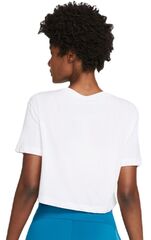 Женская теннисная футболка Nike Dri-Fit Slam Crop Top - white