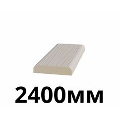 Притворная планка 30х6х2400мм экошпон Ясень перламутровый