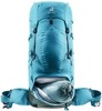 Картинка рюкзак туристический Deuter Aircontact Lite 45+10 SL lagoon-ivy - 7