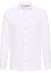 Сорочка мужская Eterna Slim Fit 4122-F94V-00 белая из фактурной ткани