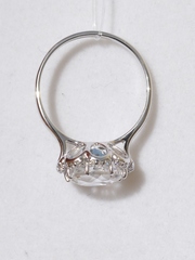 Кольцо с горным хрусталем малое(кольцо из серебра).