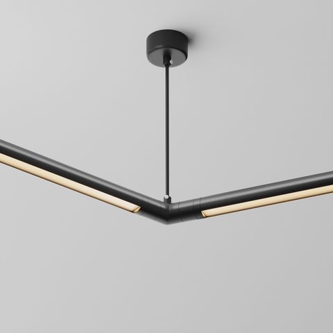 Угловой коннектор 120° для системы с вводом питания Maytoni SHELF CA018LWC-P-B