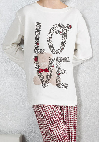 Пижама для девочек с надписью LOVE