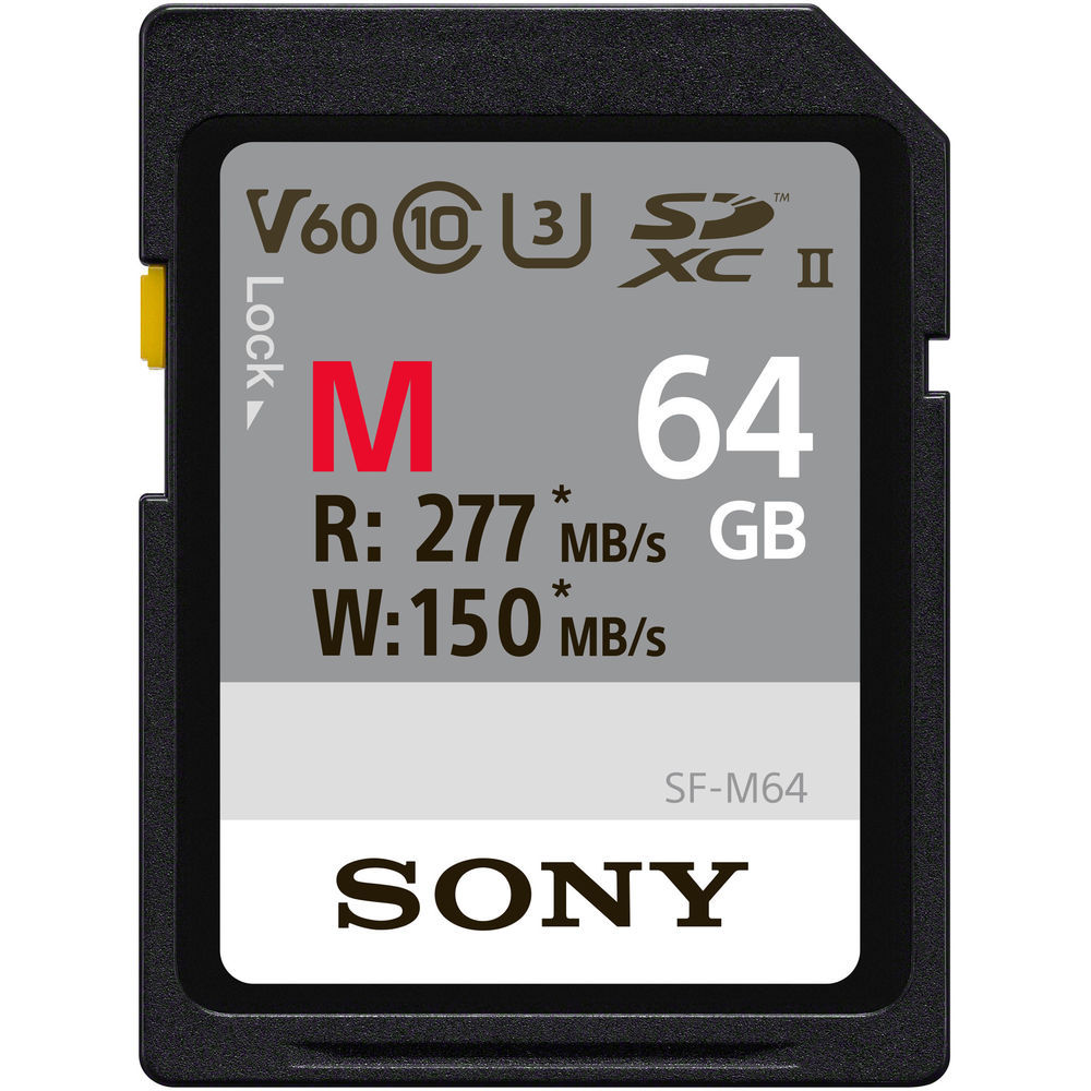 Купить Карта памяти Sony 64GB SF-M Series UHS-II SDXC 277МБ/с (U3, Class  10) - по выгодной цене | Нобэл