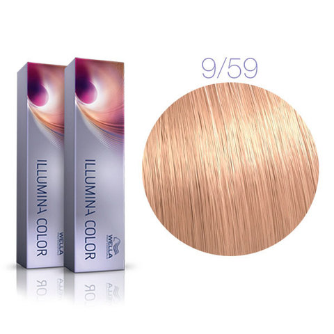 Wella Professional Illumina Color 9/59 (Очень светлый блонд махагоновый сандре (Глянцевый алебастр)) - Стойкая крем-краска для волос