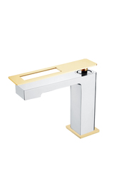 Boheme Q 141-CRG Смеситель для раковины, цвет: хром,золото фото