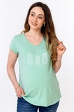 Футболка для беременных 10362 ментол