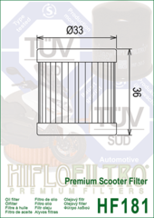 Фильтр масляный Hiflo HF181