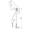 Delabie 440001 Кран TEMPOMATIC 4 (раковина), F3/8",блок 230/12V, разъем ?15,  запорные вентили