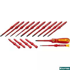 KRAFTOOL Х-Drive Electro, 18 предм, набор высоковольтных отверток (220092-H18)