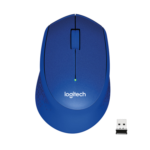 Мышь Logitech беспроводная M330,  синий