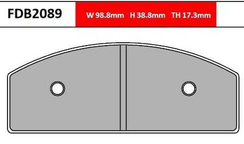 FDB2089KA Тормозные колодки дисковые, картинг