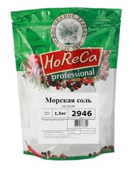 Морская соль мелкая ВД HORECA в ДОЙ-паке 1,5кг