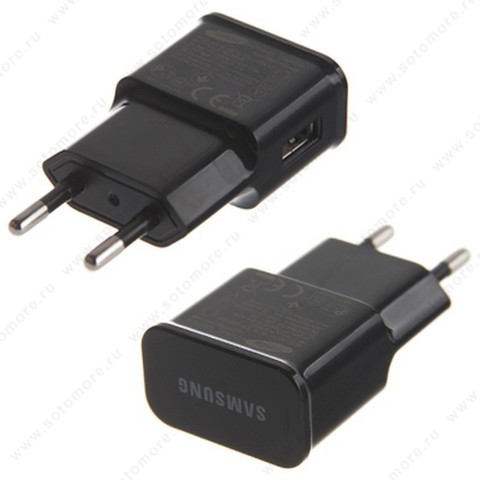 Сетевая зарядка Samsung 1xUSB 2.0A в техпаке черный