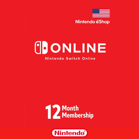 Nintendo eShop Store USA: 12-месячная подписка Online Индивидуальная [Цифровой код доступа]