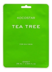 KOCOSTAR  Тканевая маска для жирной кожи с экстрактом чайного дерева - Vegan MASK TEA TREE,25 мл