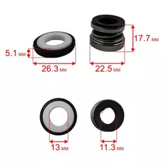 Сальник механический QUATTRO ELEMENTI Giardino 601 Ci (910-126-08)