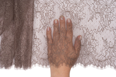 Кружево реснички кофе (24*290 см)