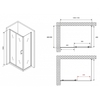 Abber Schwarzer Diamant AG30110B5-S50B5 Душевой уголок, 110x50x190