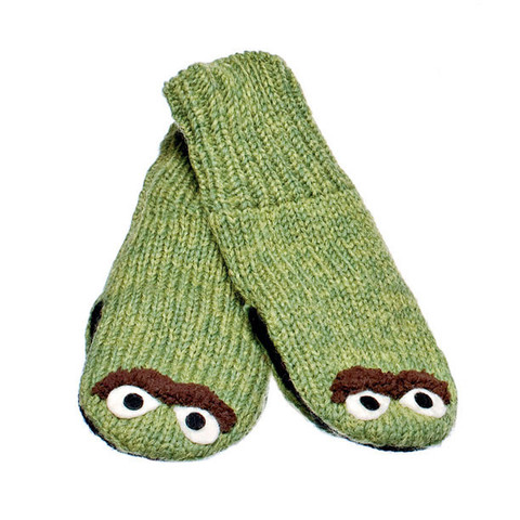 Картинка варежки Knitwits Oscar the grouch  - 1