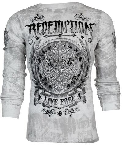 Archaic | Пуловер мужской SHIELDED White AM1603WT от Affliction перед