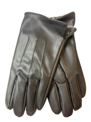 Yongsheng.Эко кожа. Подклад плюш-флис.Перчатки.Мужские.10 шт в упаковке.