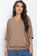 Блуза Вэнсдей (кофе) Б11459 LT Collection