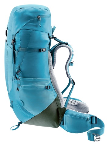 Картинка рюкзак туристический Deuter Aircontact Lite 45+10 SL lagoon-ivy - 10