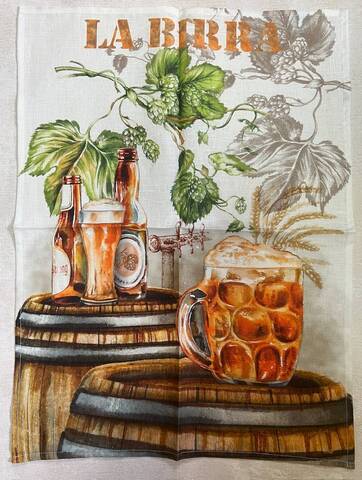 Кухонное полотенце 52х72см Servalli Birra хмельной напиток
